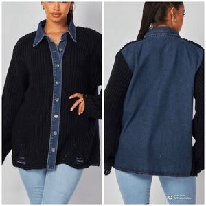 City Chic Sweater Shacket